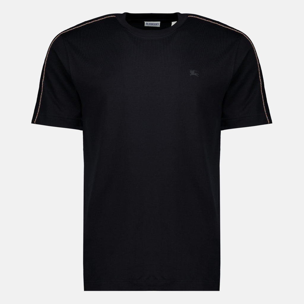 T-shirts 트리밍이 있는 블랙 티셔츠 Burberry Noir Homme