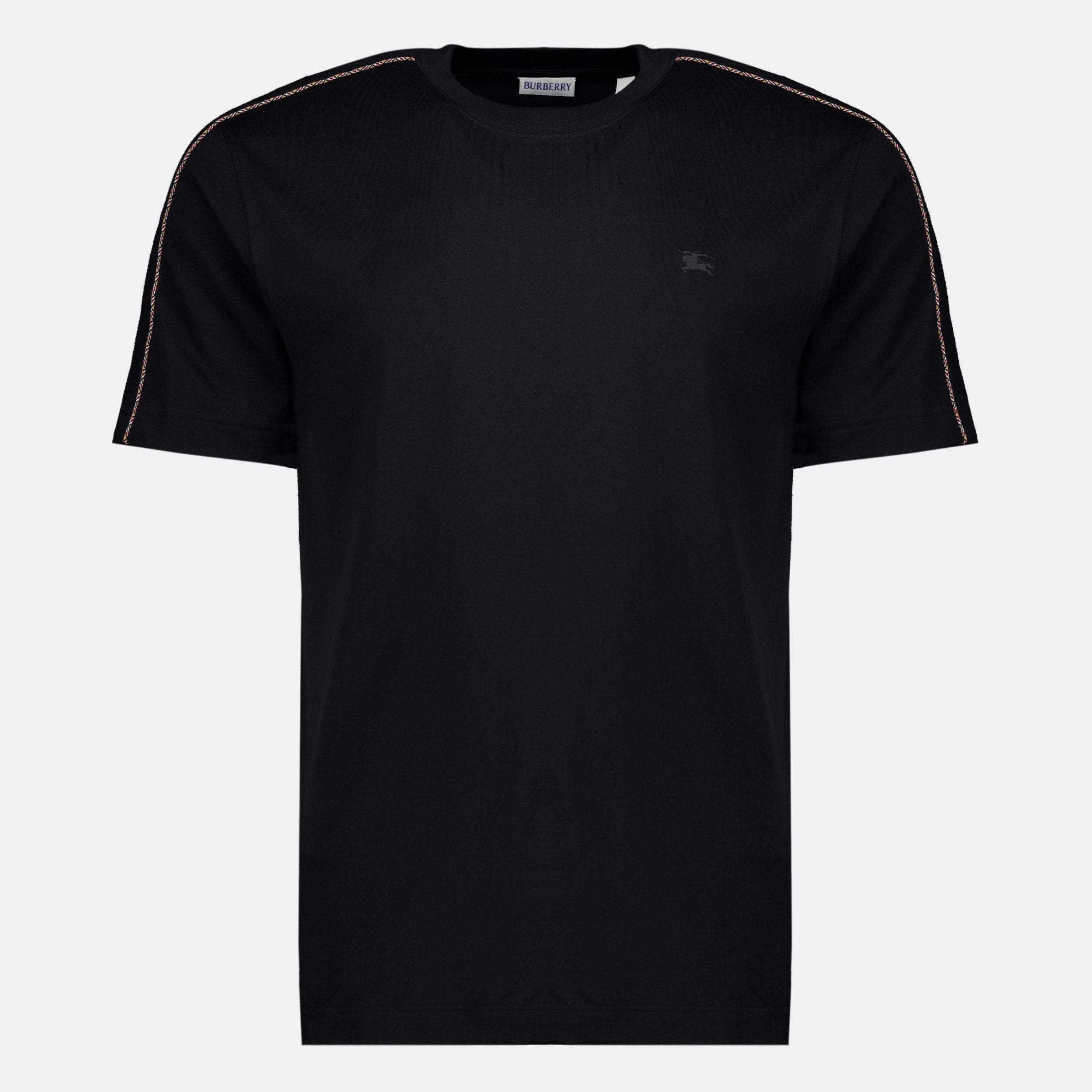 T-shirts 트리밍이 있는 블랙 티셔츠 Burberry Noir Homme