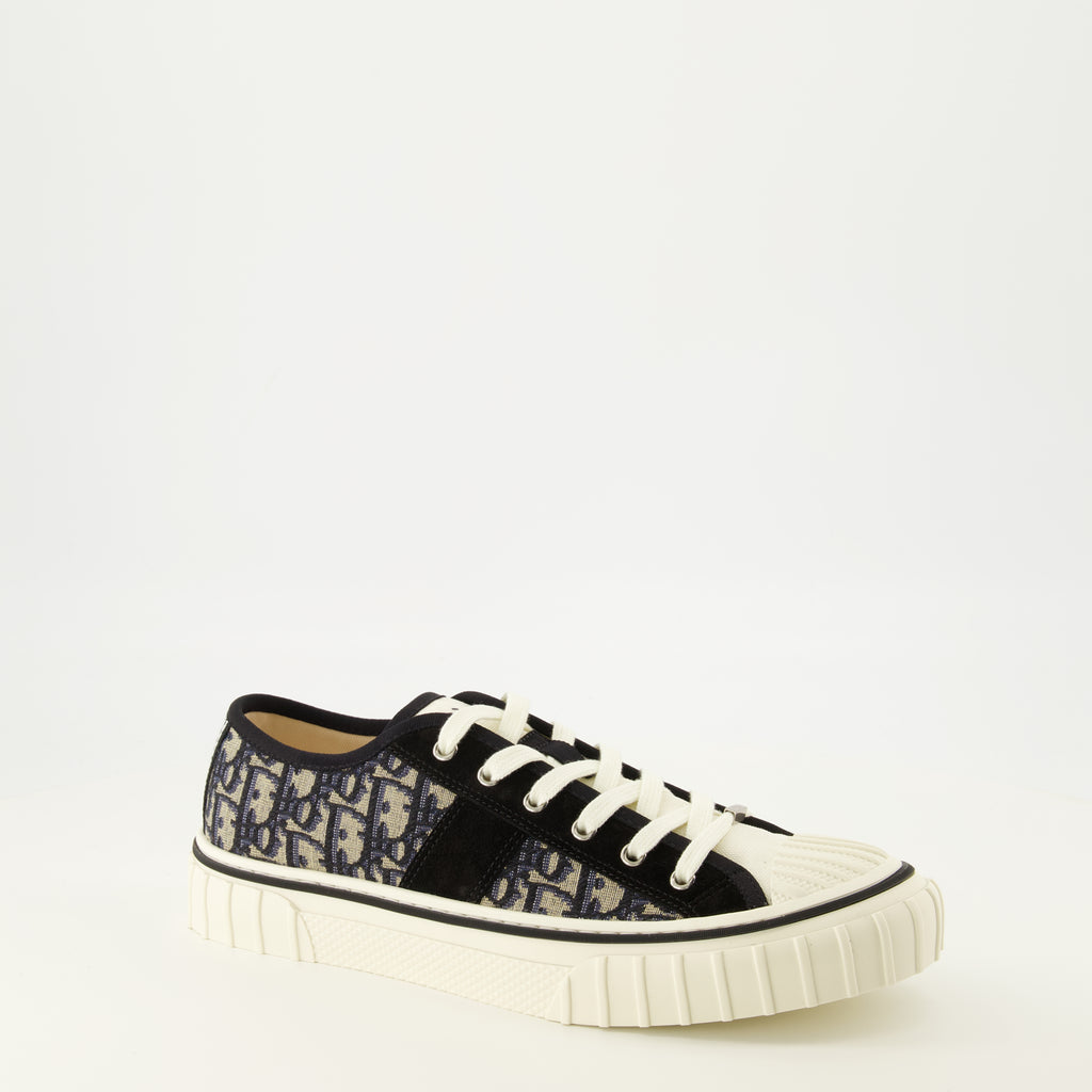 Baskets ホーパーロートップ ネイビー スニーカー Dior Bleu foncé Homme