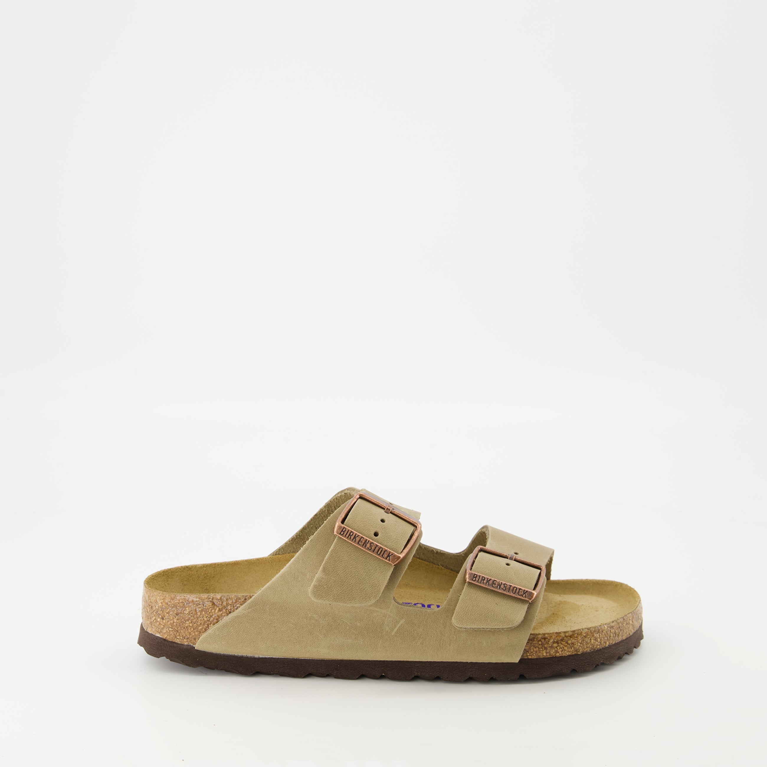 Chaussures ouvertes Sandales Arizona Birkenstock Beige Femme