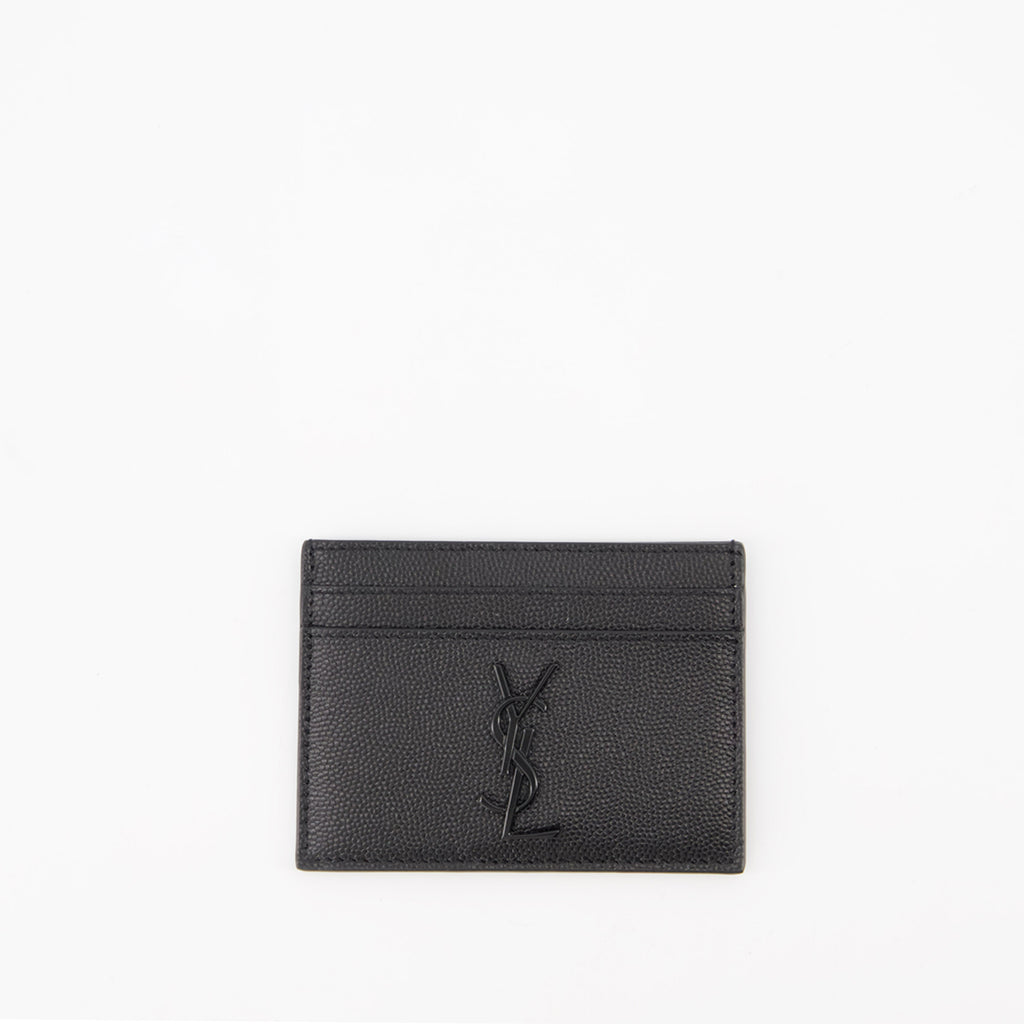 Small leather goods Cassandre Card Holder Saint Laurent Black Homme