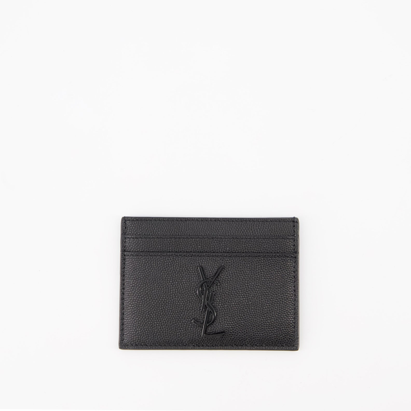 Small leather goods Cassandre Card Holder Saint Laurent Black Homme