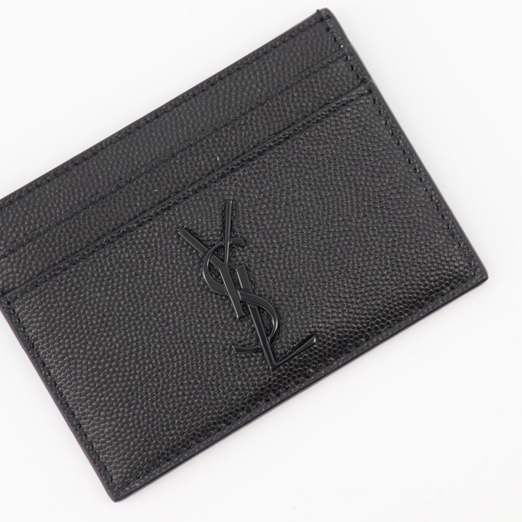 Small leather goods Cassandre Card Holder Saint Laurent Black Homme