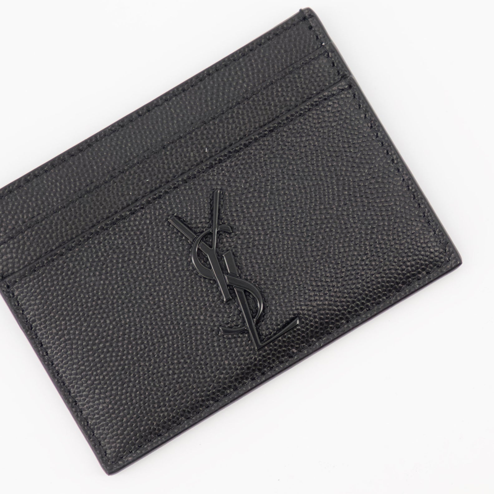 Small leather goods Cassandre Card Holder Saint Laurent Black Homme
