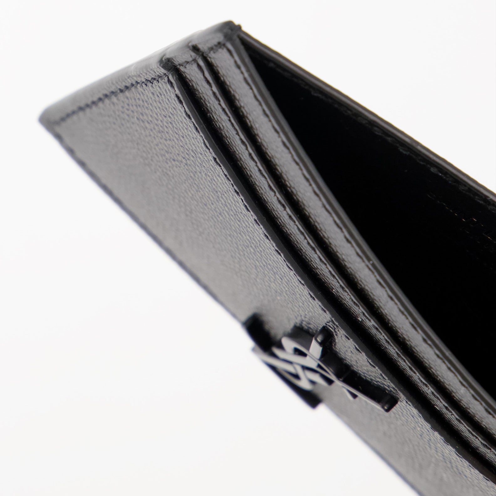 Small leather goods Cassandre Card Holder Saint Laurent Black Homme