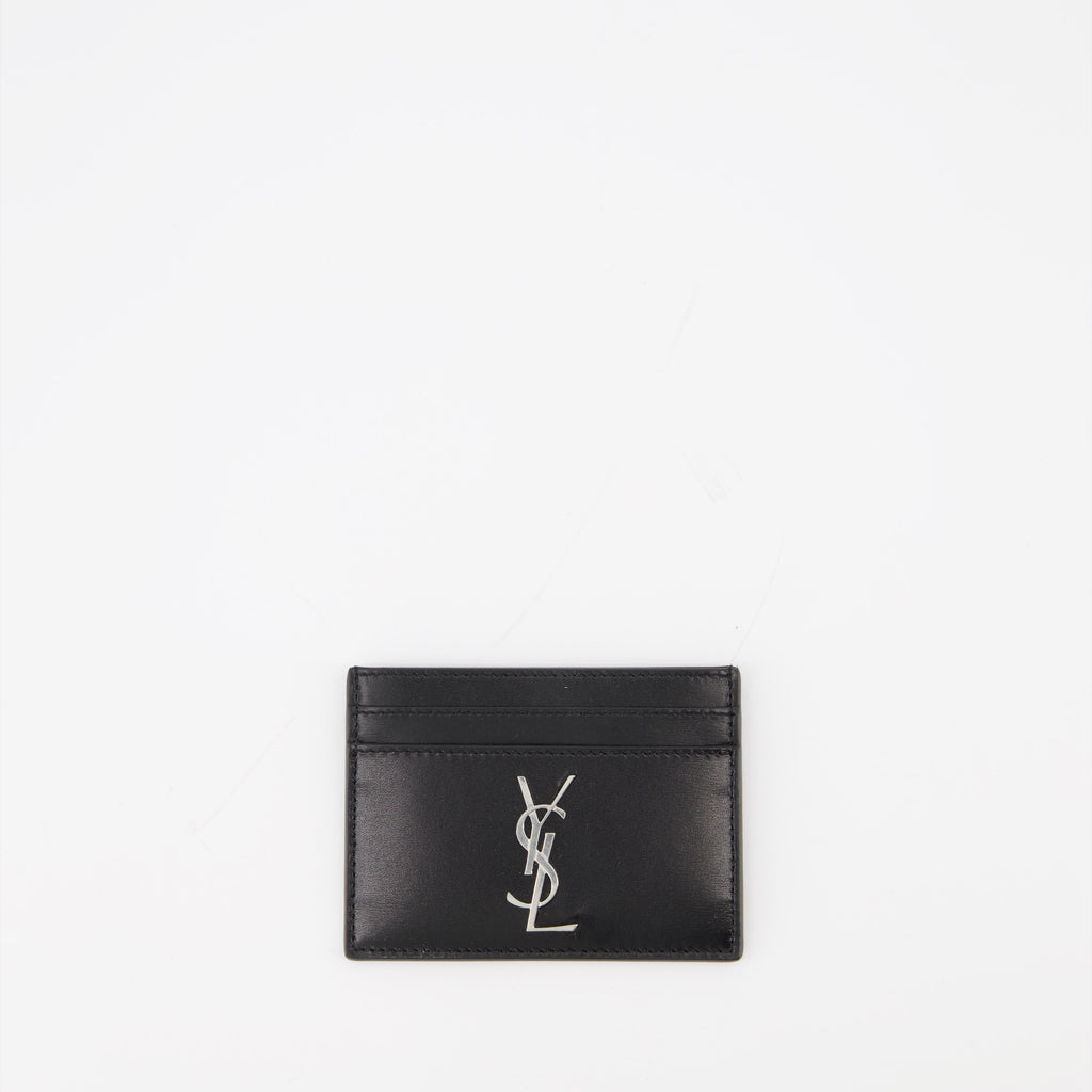 Kleine lederwaren Porte-cartes Cassandre Saint Laurent Schwarz Homme