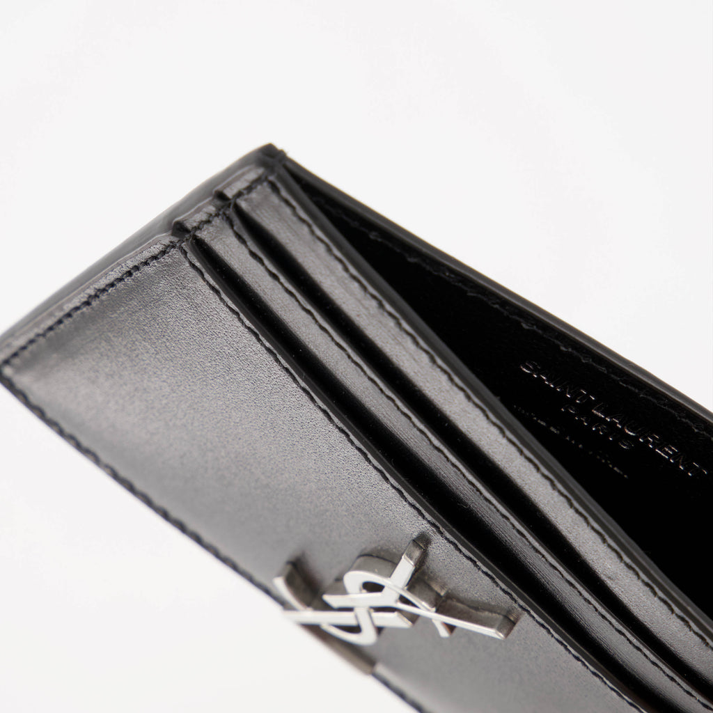 Kleine lederwaren Porte-cartes Cassandre Saint Laurent Schwarz Homme