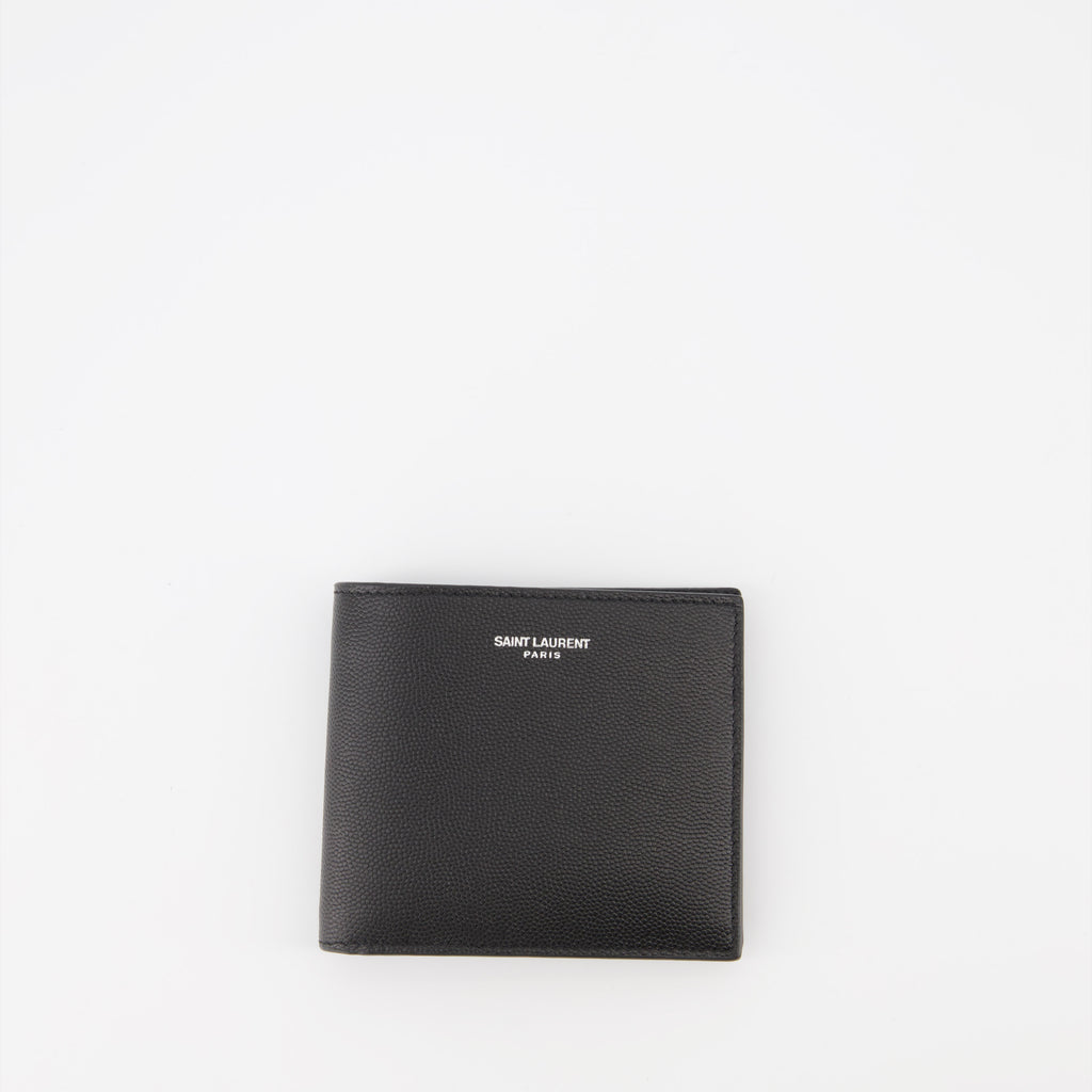 Small leather goods Portefeuille à rabat Saint Laurent Black Homme
