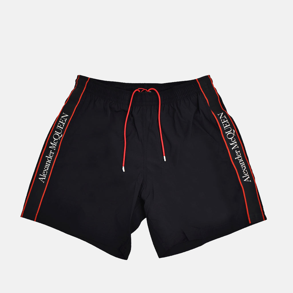 Beachwear Maillot de bain à logo Alexander McQueen Noir Homme
