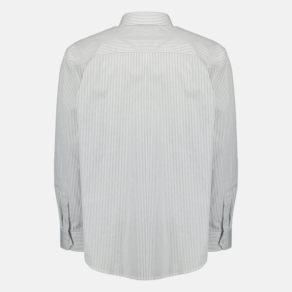 Immagine della camicia in cotone a righe Cassandre del marchio Saint Laurent per uomo - Stagione Primavera-Estate 2026 - Vista Posteriore