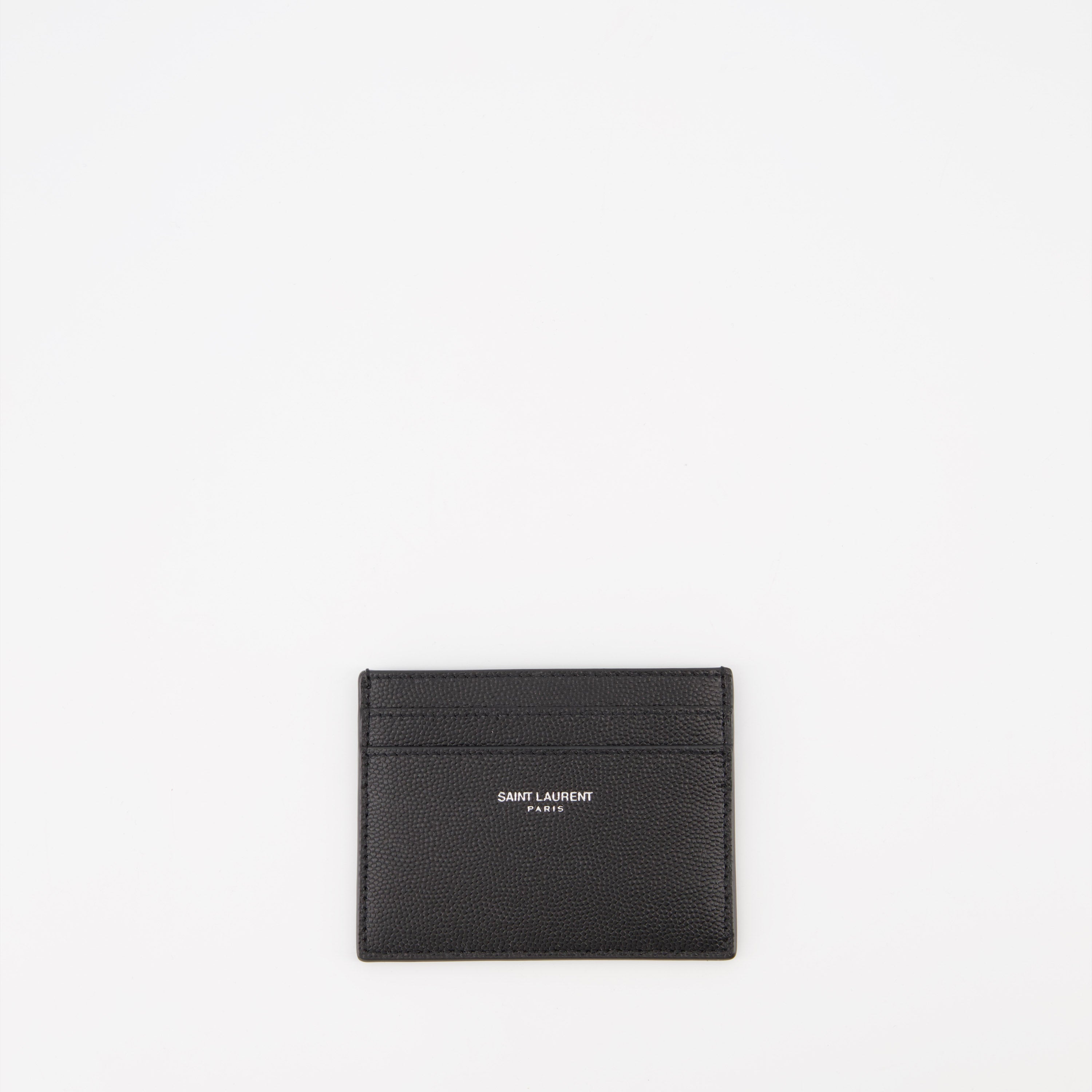 Petite maroquinerie Porte-cartes en cuir Saint Laurent Noir Homme