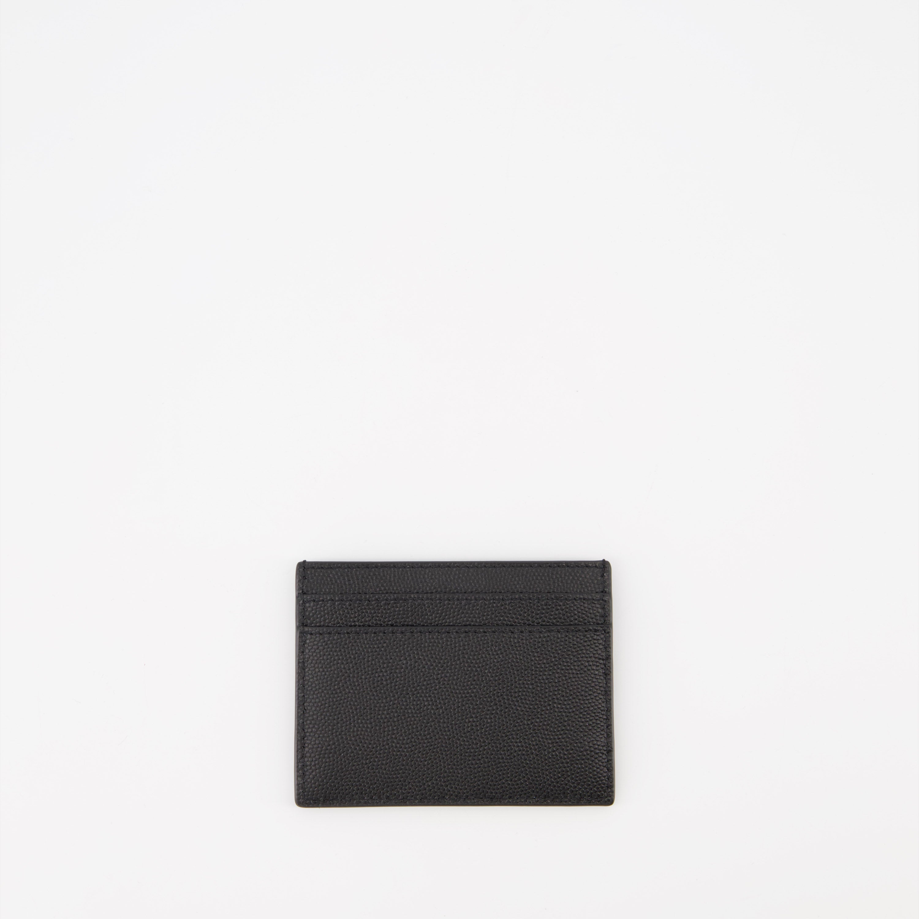 Petite maroquinerie Porte-cartes en cuir Saint Laurent Noir Homme