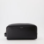 Taschen Trousse de toilette en cuir Saint Laurent Schwarz Homme