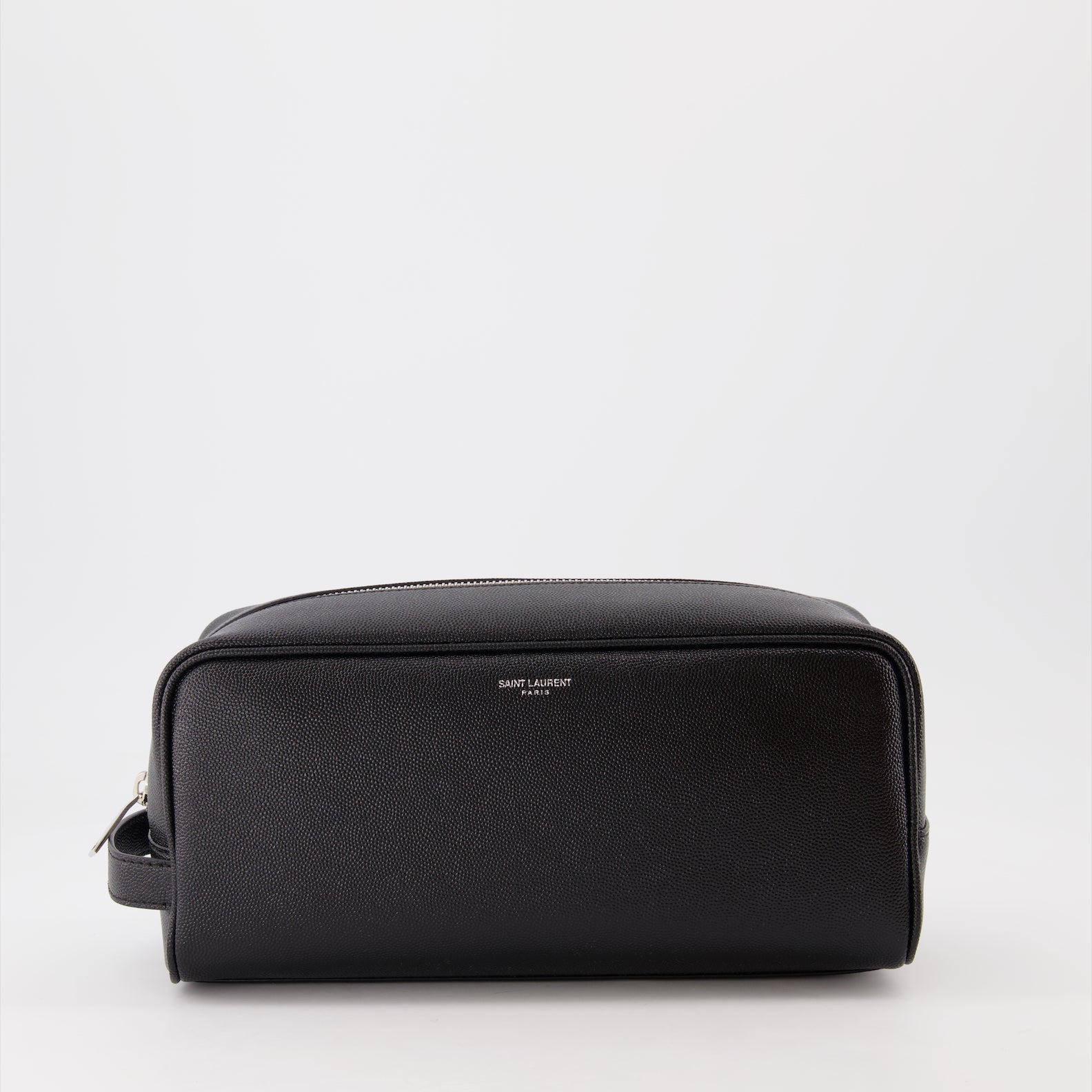 Bolsitas Trousse de toilette en cuir Saint Laurent Negro Homme