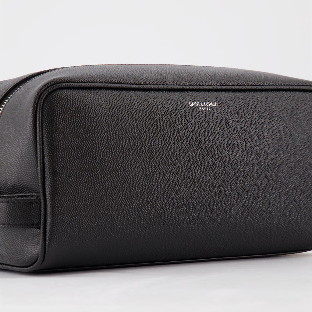 Pouches Leather toiletry bag Saint Laurent Black Man