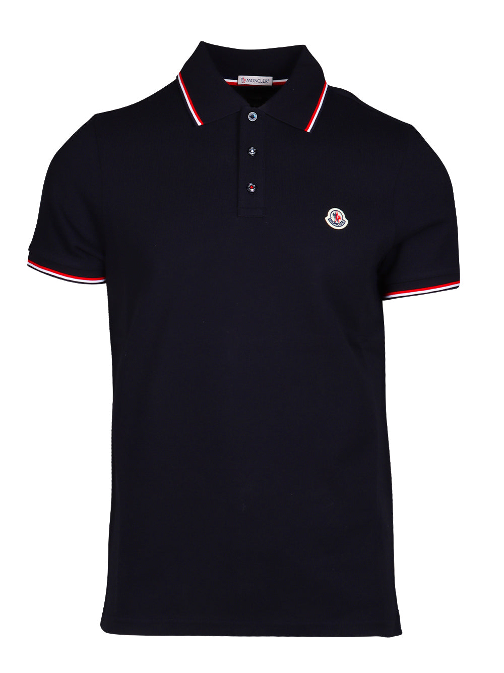 Polo shirts Logo polo shirt Moncler Blue Man