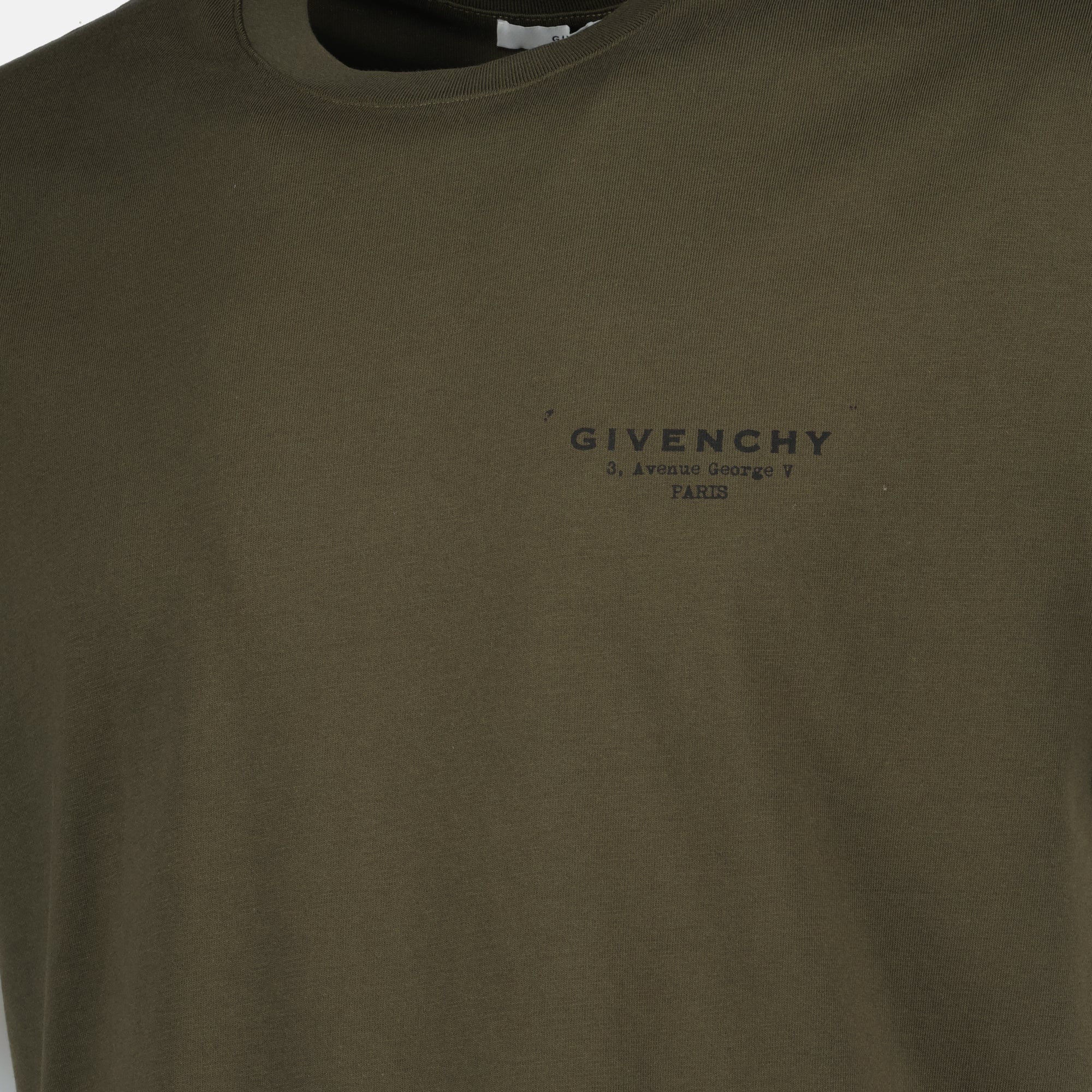 T-shirts Maglietta Firmata Givenchy Kaki Homme