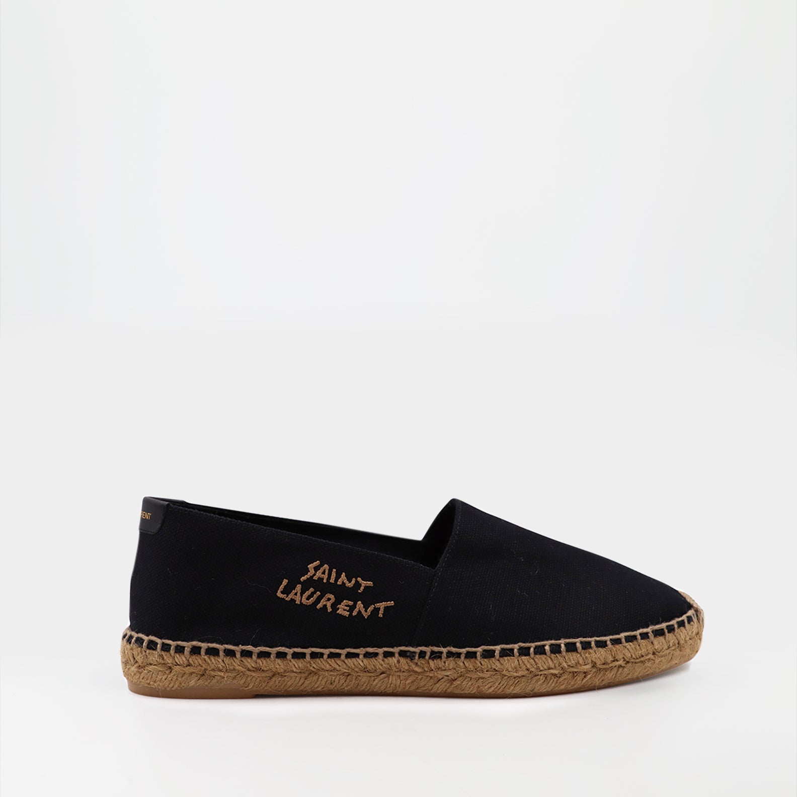 Embroidered cotton espadrilles