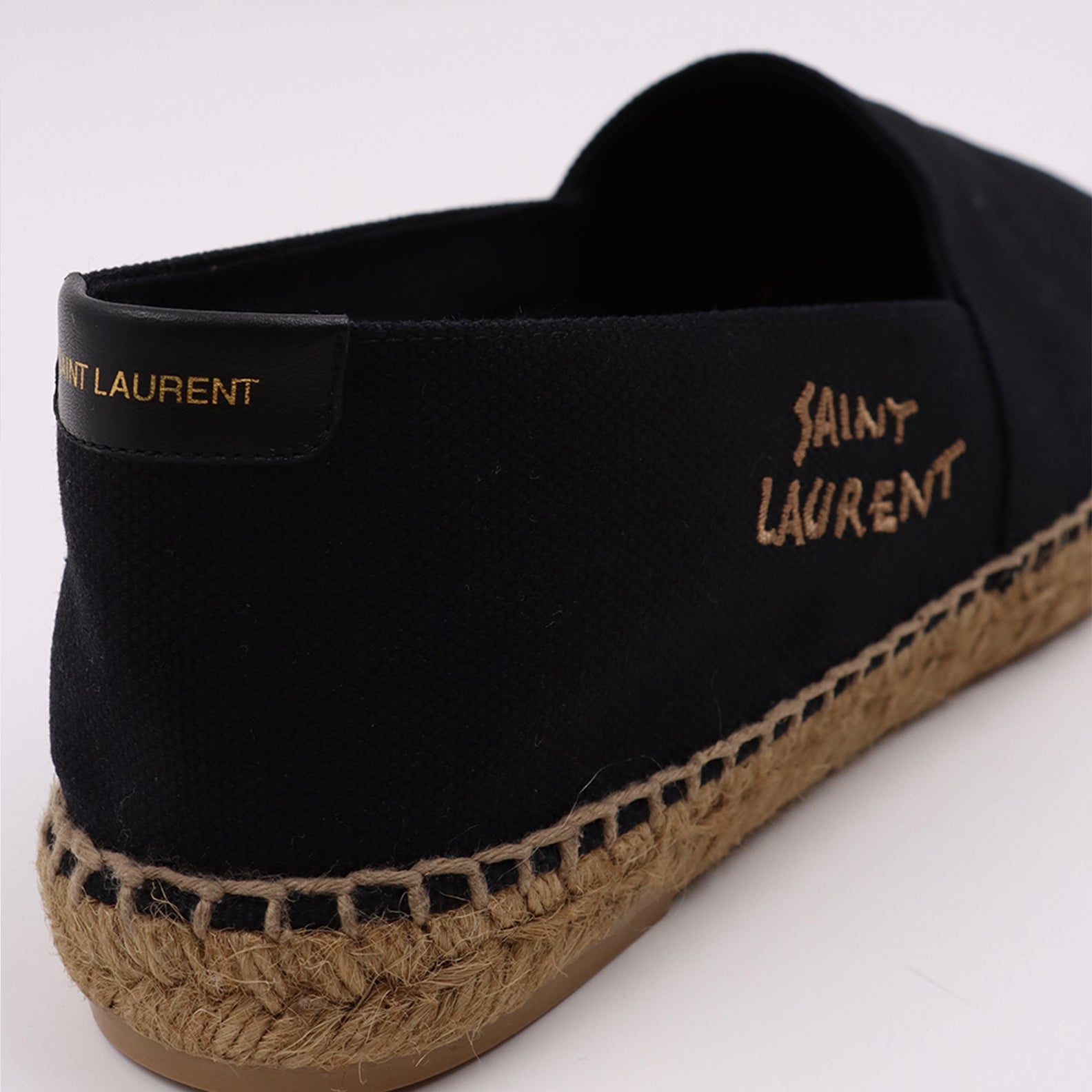 Embroidered cotton espadrilles