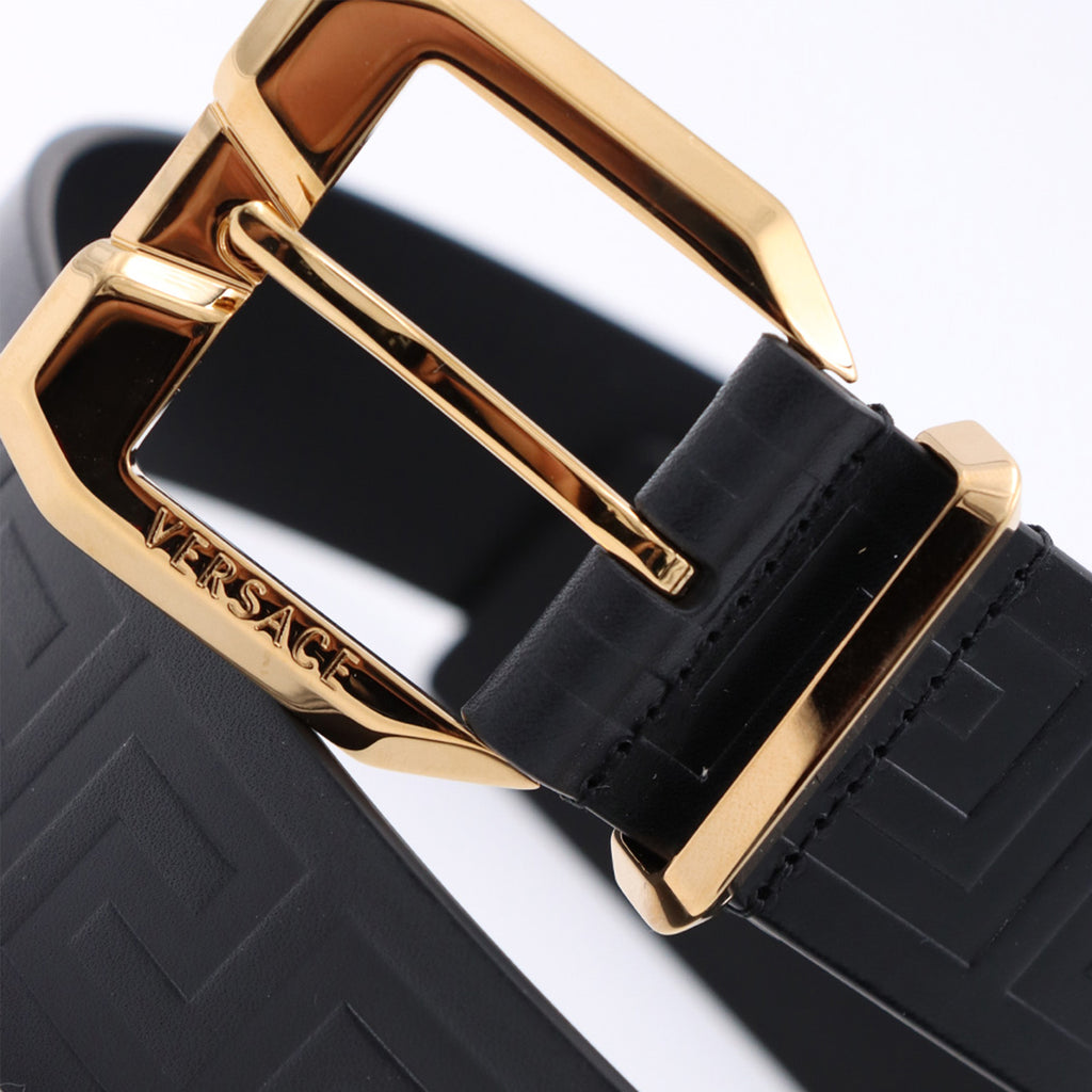 Gürtel Ceinture La Greca Versace Schwarz Femme
