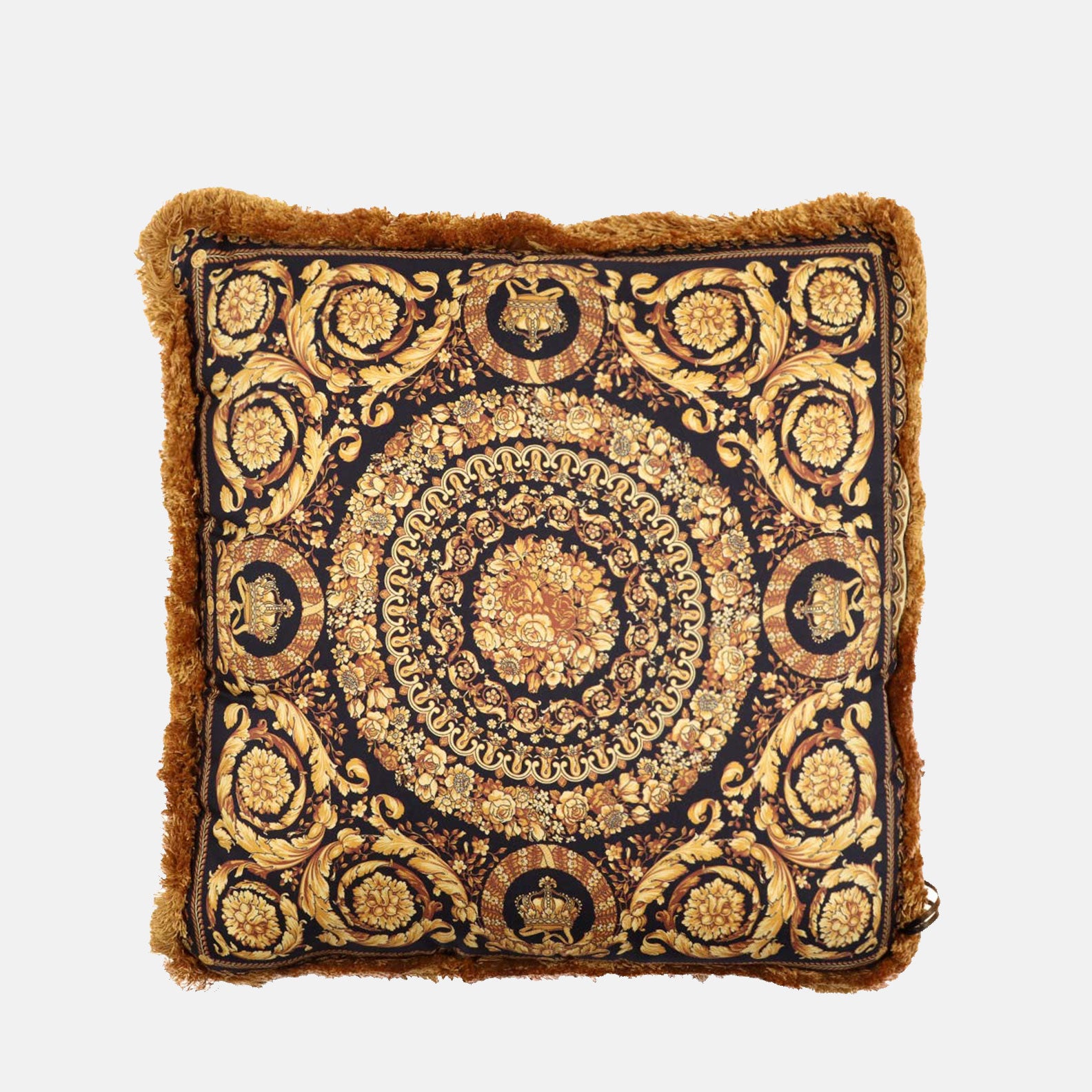 Lifestyle Barocco Foulard reversible cushion Versace Gold Unisex