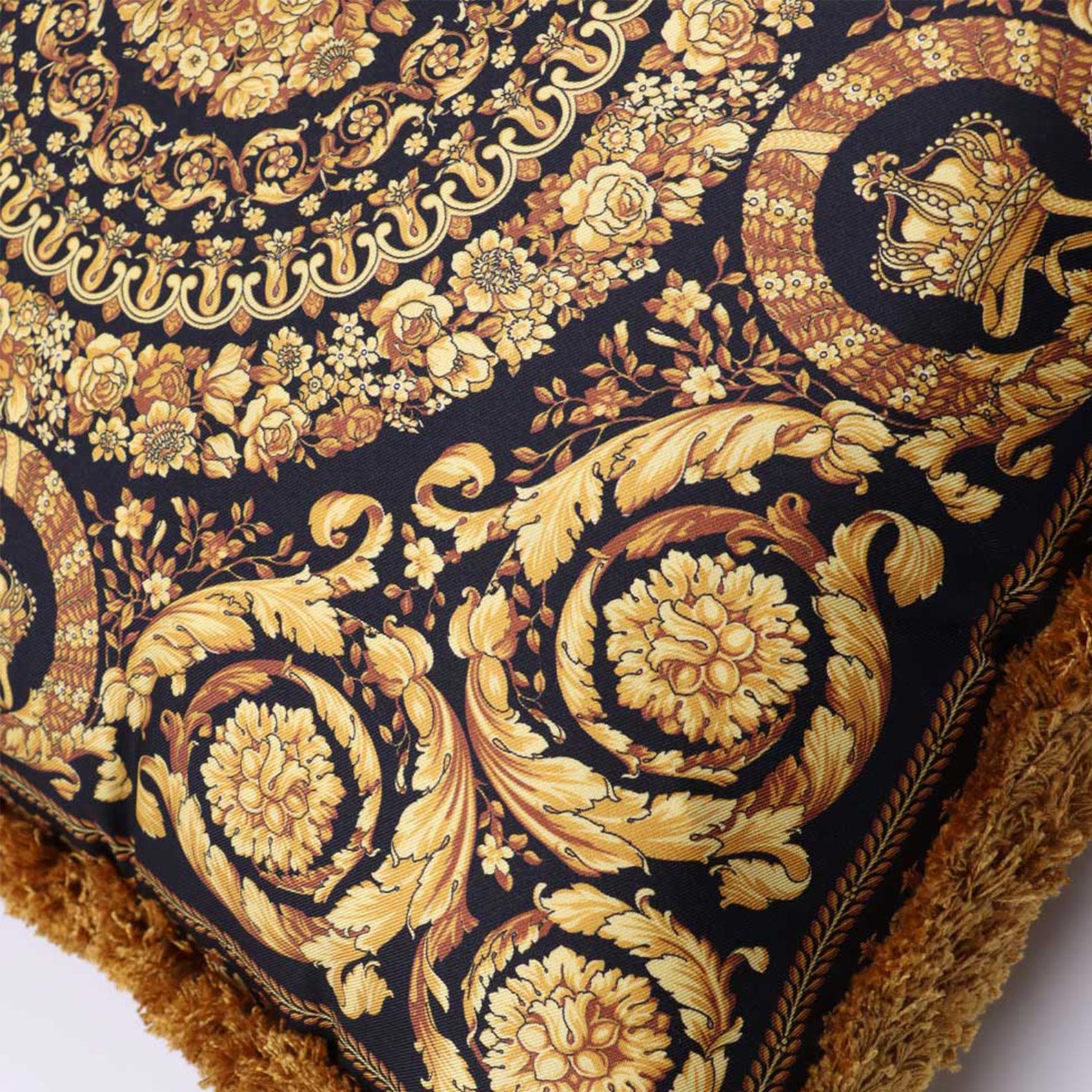 Lifestyle Barocco Foulard reversible cushion Versace Gold Unisex