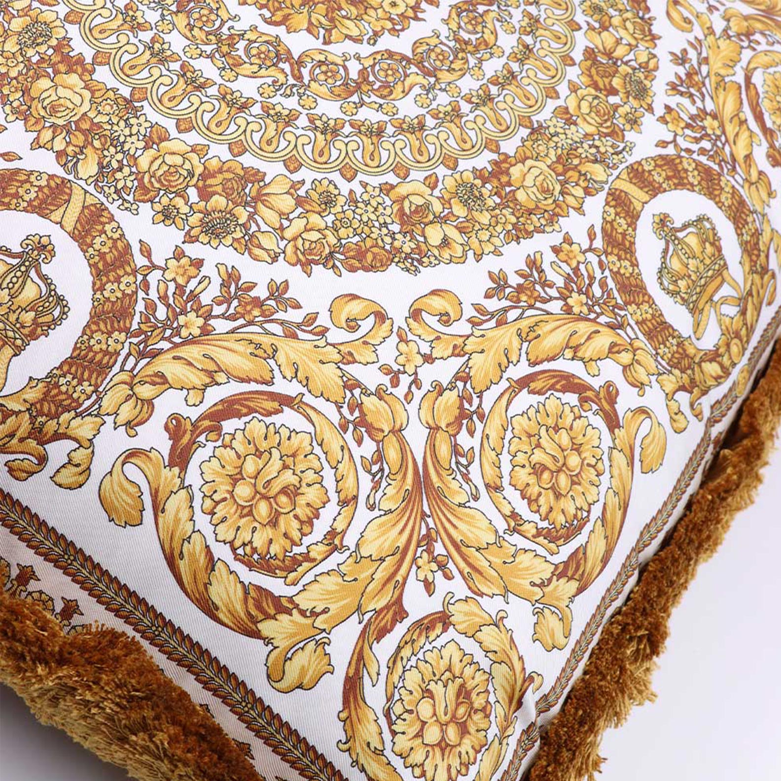 Lifestyle Barocco Foulard reversible cushion Versace Gold Unisex