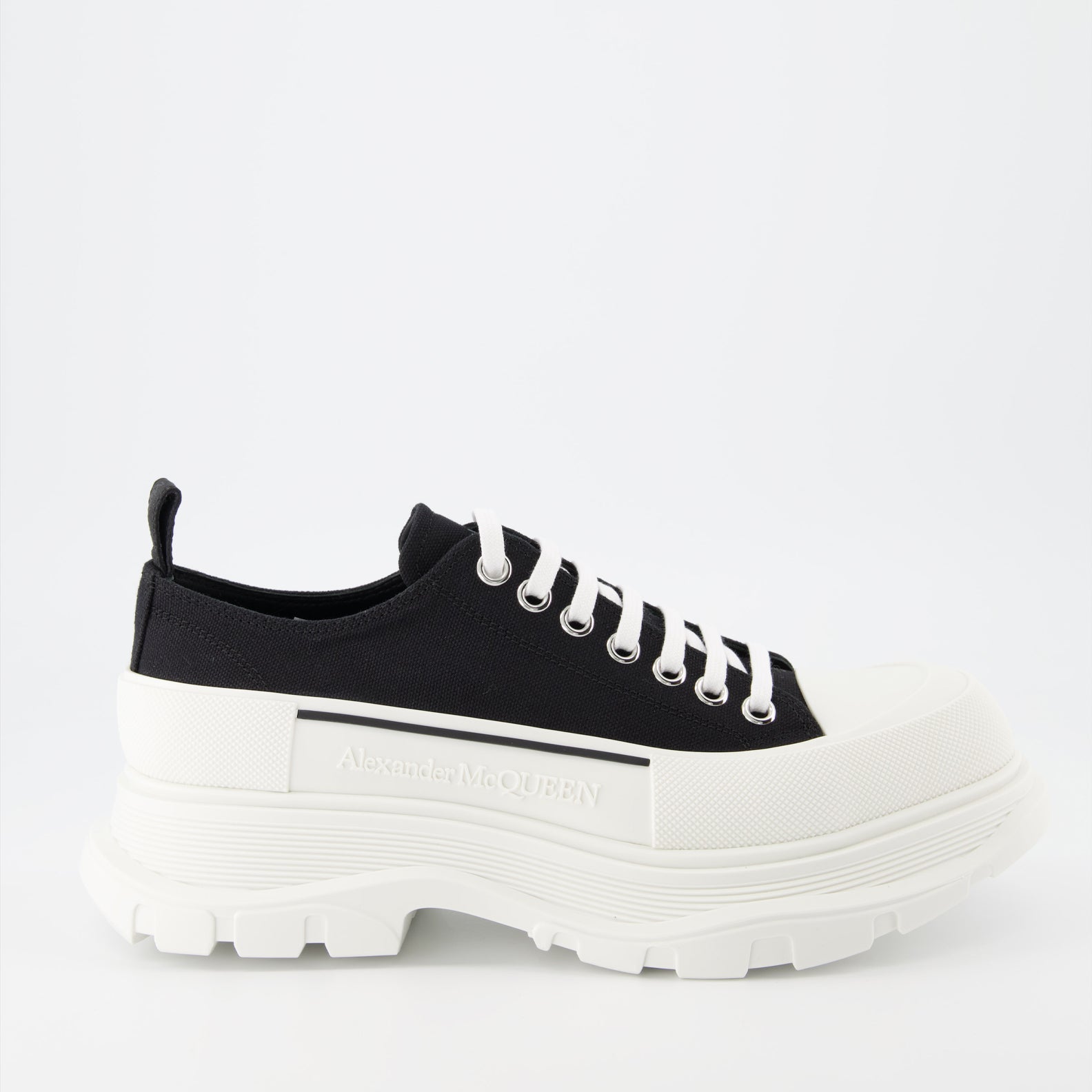 Sneaker Baskets Tread Slick Alexander McQueen Schwarz Homme