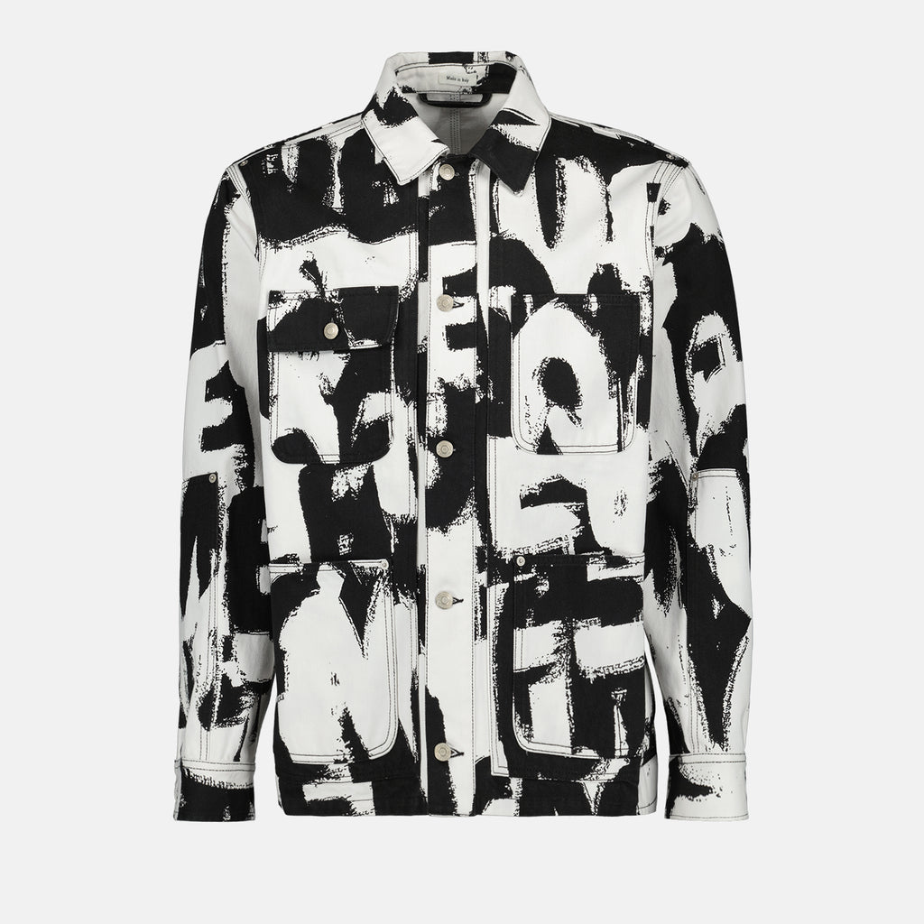 Jackets Graffiti denim jacket Alexander McQueen White Homme