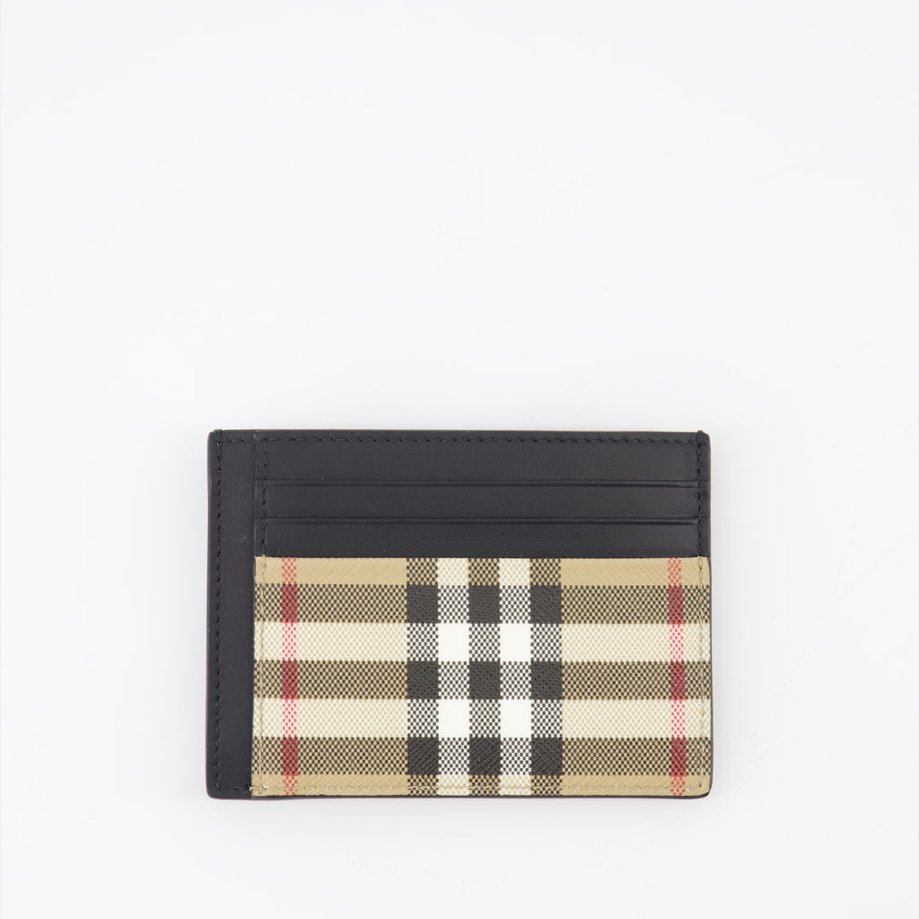 Pequeños artículos de cuero Porte-cartes à carreaux Burberry Beige Homme