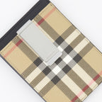 Pequeños artículos de cuero Porte-cartes à carreaux Burberry Beige Homme