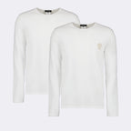 Sous-vêtements et homewear Lot de tricots de corps Versace Blanc Homme
