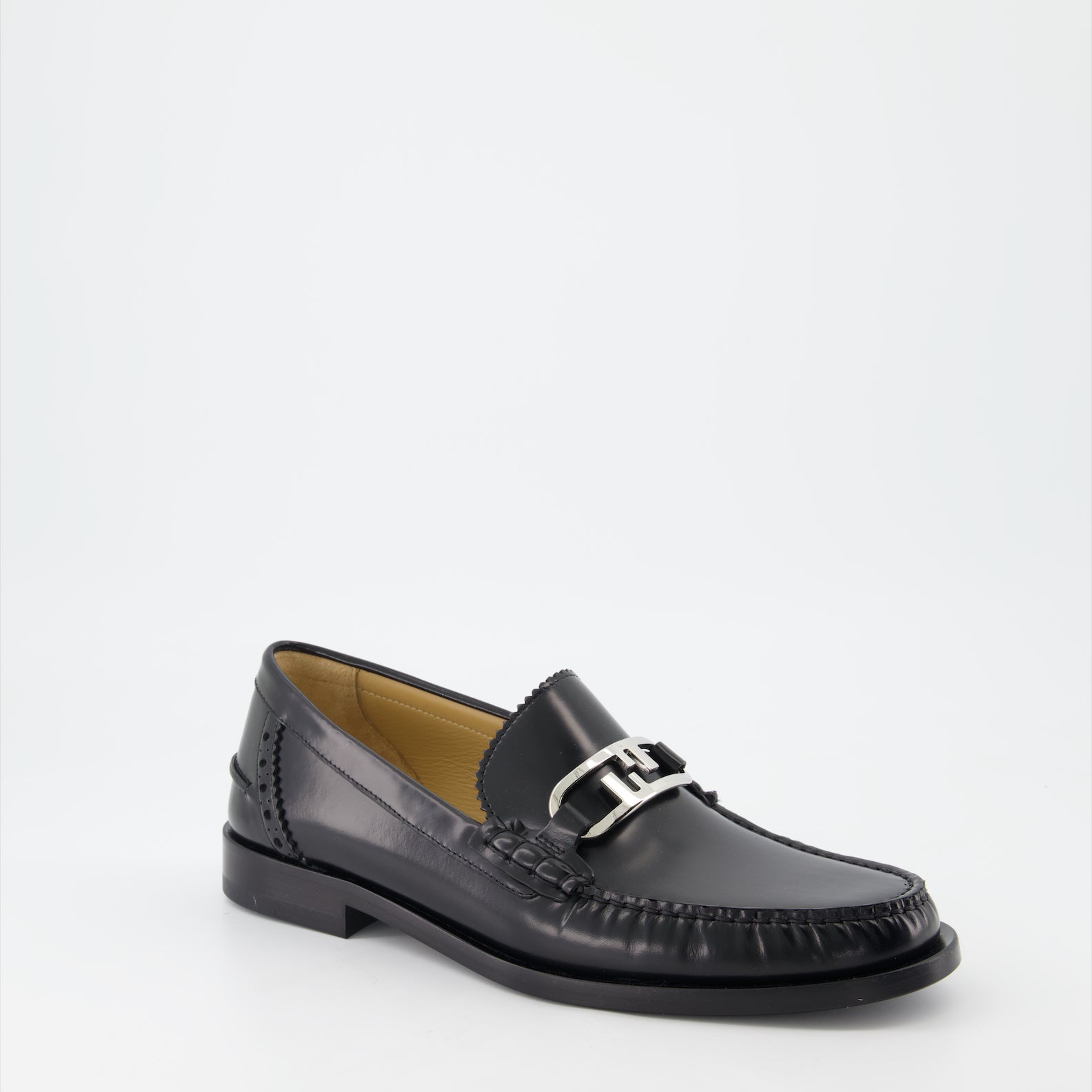 Loafer Mocassins Fendi O'Lock Fendi Schwarz Homme