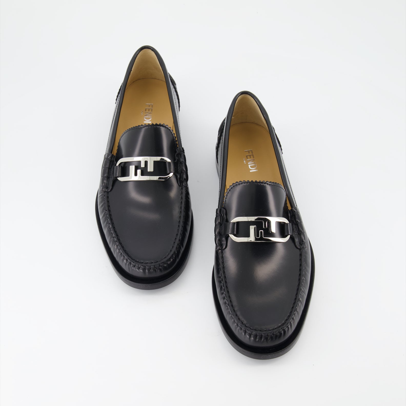 Loafer Mocassins Fendi O'Lock Fendi Schwarz Homme