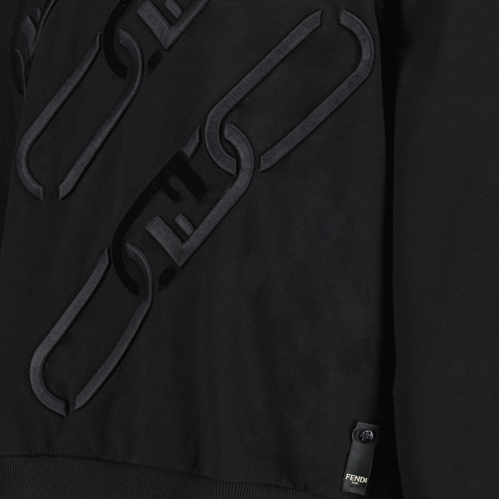 Sweatshirts Sweat à capuche Fendi O'Lock Fendi Noir Homme