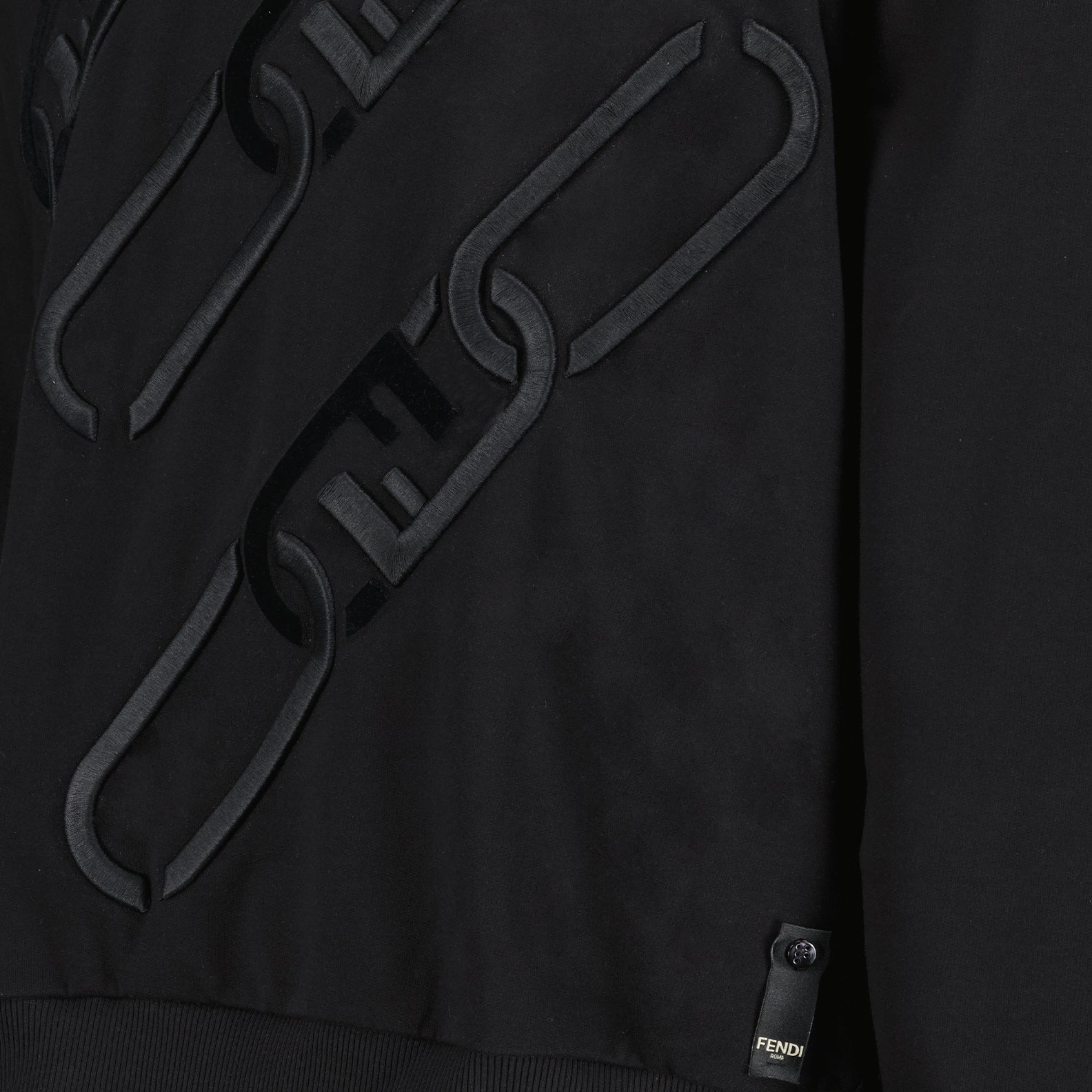 Sweatshirts Sweat à capuche Fendi O'Lock Fendi Noir Homme