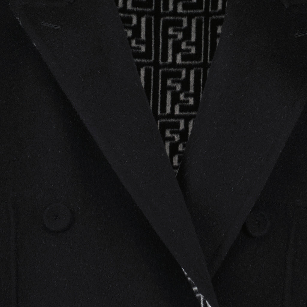 Manteaux Manteau en laine Fendi Noir Homme