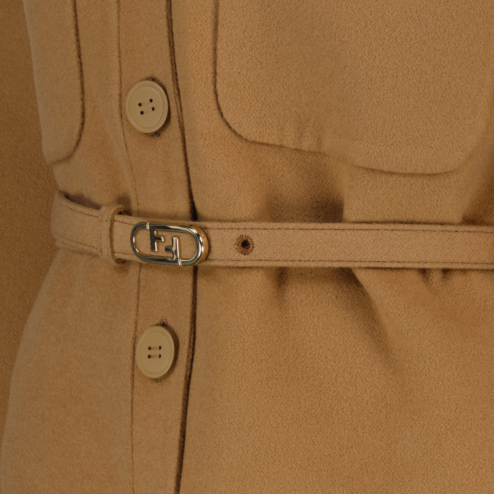 Giacche Giacca in Cashmere Fendi Marrone Femme