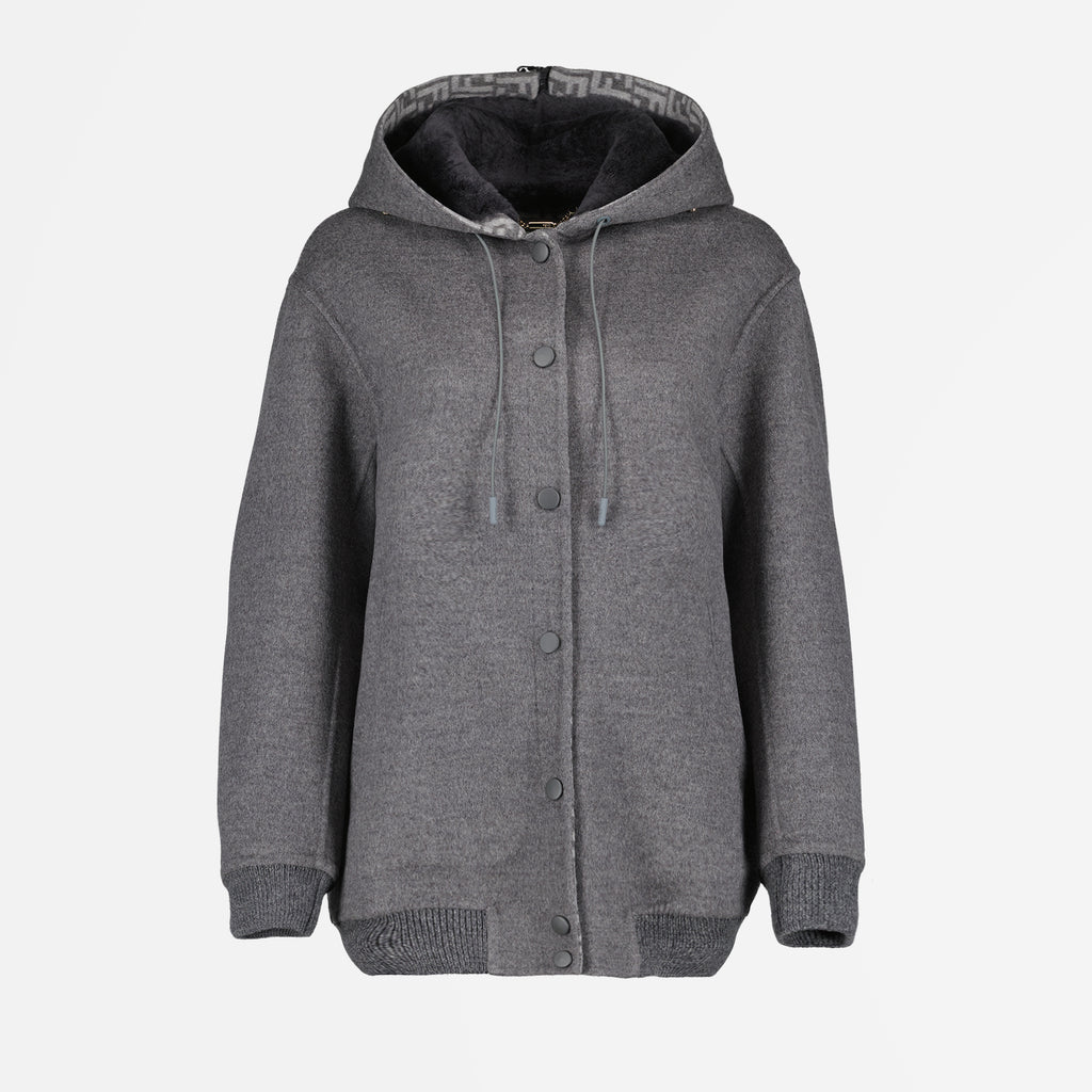 Manteaux Blouson bomber Fendi Gris Femme