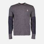 Maille Pull en laine Moncler Grenoble Gris Homme