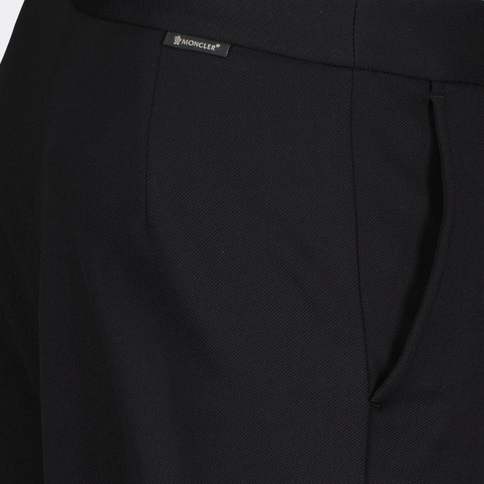 Pants Straight pants Moncler Black Women