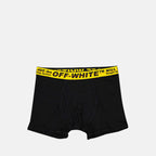 Roupa íntima e homewear Boxer Industrial Off-White Preto Homme