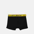 Roupa íntima e homewear Boxer Industrial Off-White Preto Homme