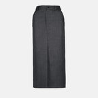 Röcke Jupe en laine Ami PARIS Grau Femme