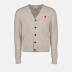 Malhas Cardigan Ami de Coeur Ami PARIS Bege Homme
