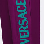 Pants Logo jogging pants Versace Purple Man