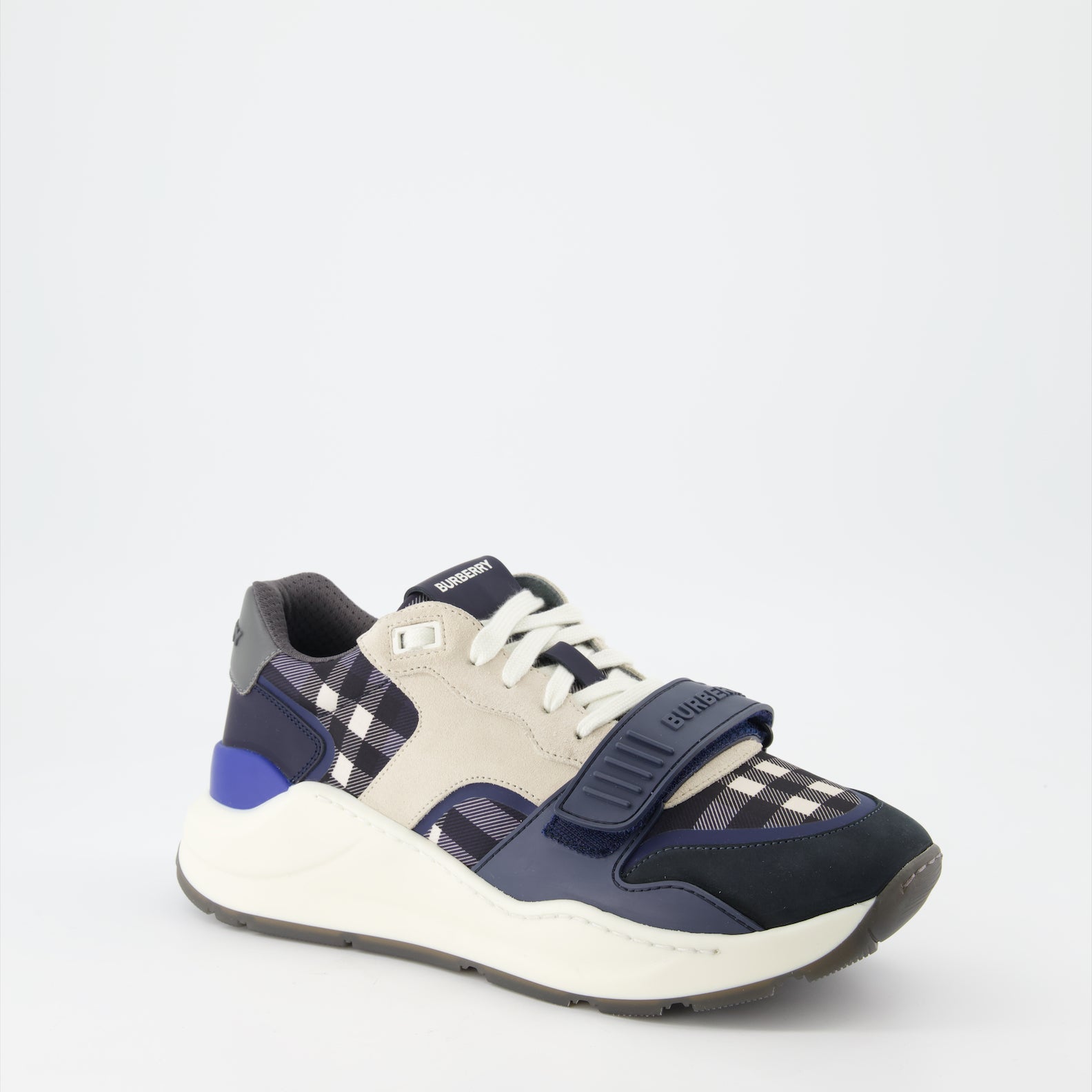 Baskets Baskets Ramsey Burberry Bleu Homme