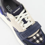 Baskets Baskets Ramsey Burberry Bleu Homme