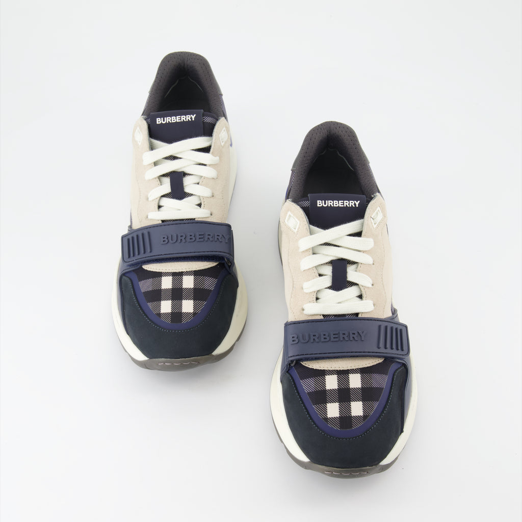 Baskets Baskets Ramsey Burberry Bleu Homme