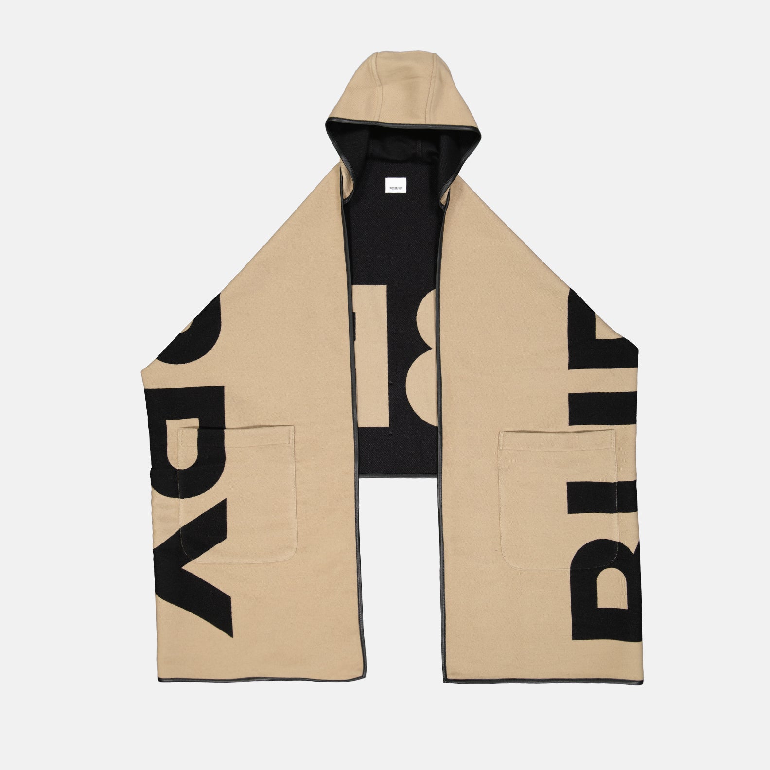 Giacche Poncho en laine Burberry Beige Femme